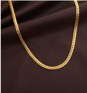 Men Necklace Gold Snake Chain