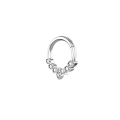 Stainless steel zircon nose ring