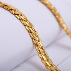 Men Necklace Gold Snake Chain