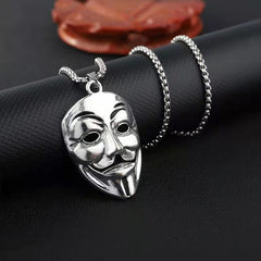 Mask Pendant Student Necklace