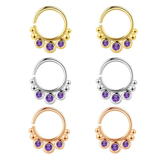Ornaments Diamond-studded Nose Ring