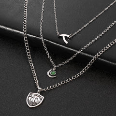 Multilayer short necklace