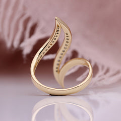 Statement-Ring Damen in Roségold – Geometrisch & Vintage-Stil