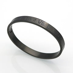 Stainless Steel Rose Cuff Bracelet