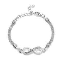 Infinity Armband aus 925 Silber – Verschiedene Modelle für Damen