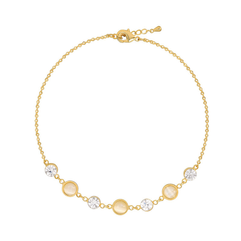 Small Round Bean Opal Bracelet