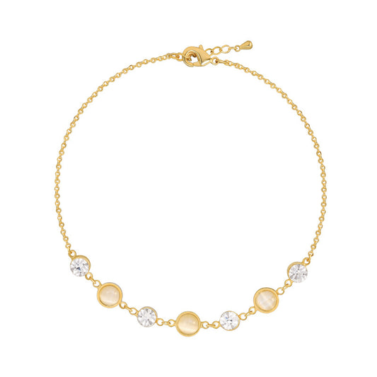 Small Round Bean Opal Bracelet