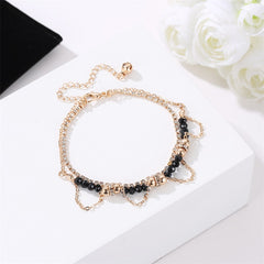 Ethnic Style Beaded Diamond Tassel Bracelet