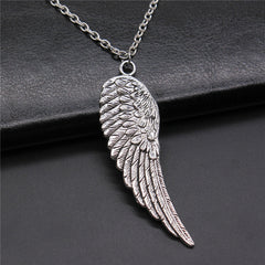 Bird Wing Feather Metal Chain