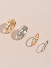 Metall-Ring-Set für Damen – Mehrere Ringe im modernen Look