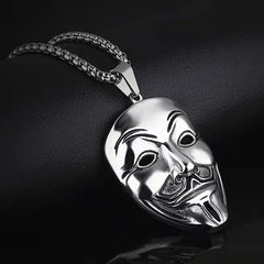 Mask Pendant Student Necklace