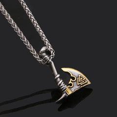 Stainless Steel Axe Pendant Chain Men