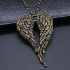 Bird Wing Feather Metal Chain