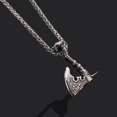 Stainless Steel Axe Pendant Chain Men
