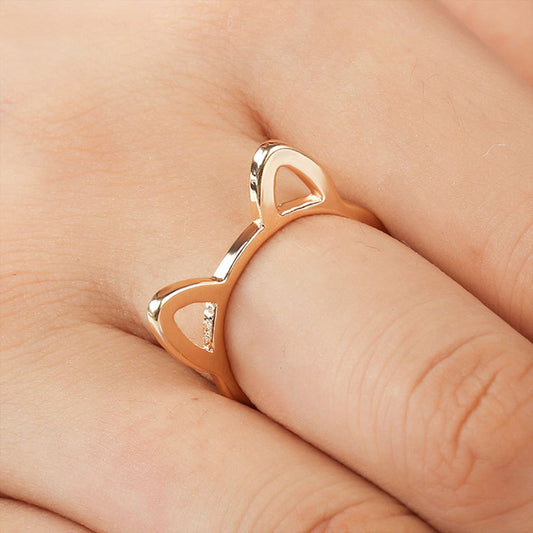 Ms. Cat Alloy Plating Green Ring