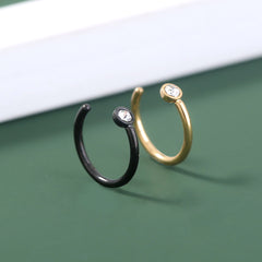 Cross-border C-shaped stainless steel nose ring