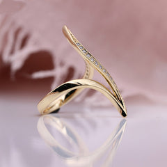 Statement-Ring Damen in Roségold – Geometrisch & Vintage-Stil