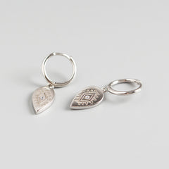 Geometric Water Drop Totem Diamond Earring Earrings Wild White Earrings
