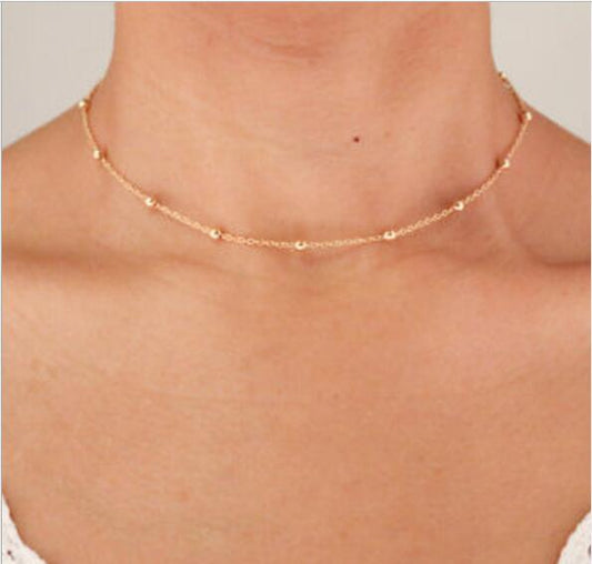 Halskette Dita Perlenkette in Gold